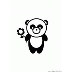 ぬりえページ: パンダ (動物) #12461 - 無料の印刷可能なぬりえページ