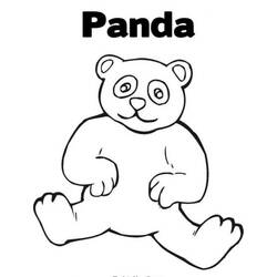 ぬりえページ: パンダ (動物) #12478 - 無料の印刷可能なぬりえページ