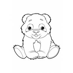 ぬりえページ: パンダ (動物) #12506 - 無料の印刷可能なぬりえページ