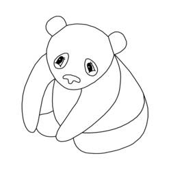 ぬりえページ: パンダ (動物) #12537 - 無料の印刷可能なぬりえページ