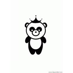 ぬりえページ: パンダ (動物) #12581 - 無料の印刷可能なぬりえページ