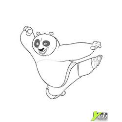 ぬりえページ: パンダ (動物) #12613 - 無料の印刷可能なぬりえページ