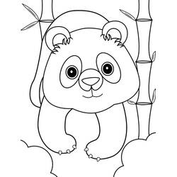 ぬりえページ: パンダ (動物) #175204 - 無料の印刷可能なぬりえページ