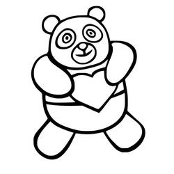 ぬりえページ: パンダ (動物) #175206 - 無料の印刷可能なぬりえページ