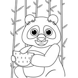ぬりえページ: パンダ (動物) #175212 - 無料の印刷可能なぬりえページ