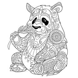 ぬりえページ: パンダ (動物) #175218 - 無料の印刷可能なぬりえページ