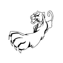 ぬりえページ: パンサー (動物) #15658 - 無料の印刷可能なぬりえページ