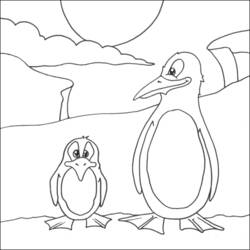 ぬりえページ: ペンギン (動物) #16976 - 無料の印刷可能なぬりえページ