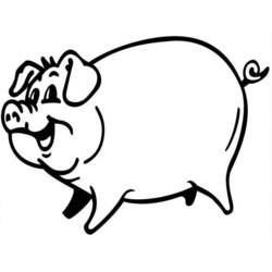 ぬりえページ: 豚 (動物) #3584 - 無料の印刷可能なぬりえページ