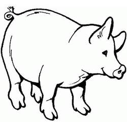 ぬりえページ: 豚 (動物) #3610 - 無料の印刷可能なぬりえページ