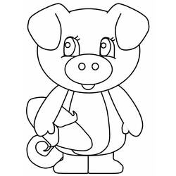 ぬりえページ: 豚 (動物) #3628 - 無料の印刷可能なぬりえページ