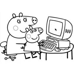 ぬりえページ: 豚 (動物) #3637 - 無料の印刷可能なぬりえページ