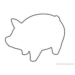 ぬりえページ: 豚 (動物) #3652 - 無料の印刷可能なぬりえページ