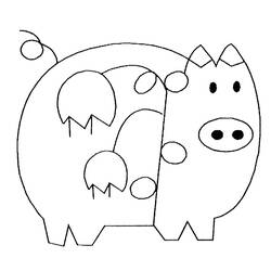 ぬりえページ: 豚 (動物) #3668 - 無料の印刷可能なぬりえページ