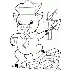 ぬりえページ: 豚 (動物) #3691 - 無料の印刷可能なぬりえページ
