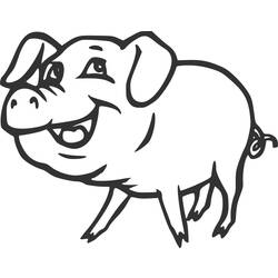 ぬりえページ: 豚 (動物) #3769 - 無料の印刷可能なぬりえページ