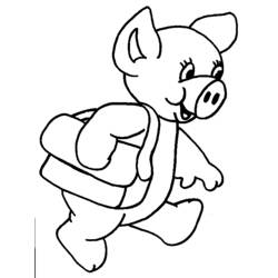 ぬりえページ: 豚 (動物) #3777 - 無料の印刷可能なぬりえページ