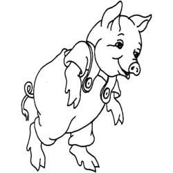 ぬりえページ: 豚肉 (動物) #17623 - 無料の印刷可能なぬりえページ