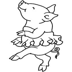 ぬりえページ: 豚肉 (動物) #17628 - 無料の印刷可能なぬりえページ