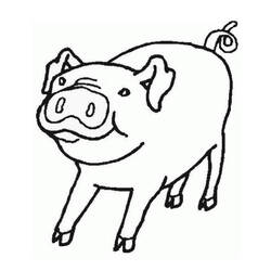 ぬりえページ: 豚肉 (動物) #17633 - 無料の印刷可能なぬりえページ