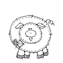 ぬりえページ: 豚肉 (動物) #17634 - 無料の印刷可能なぬりえページ