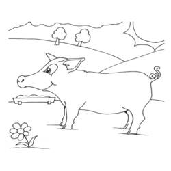 ぬりえページ: 豚肉 (動物) #17638 - 無料の印刷可能なぬりえページ