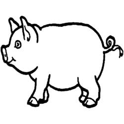 ぬりえページ: 豚肉 (動物) #17639 - 無料の印刷可能なぬりえページ