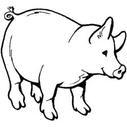 ぬりえページ: 豚肉 (動物) #17640 - 無料の印刷可能なぬりえページ