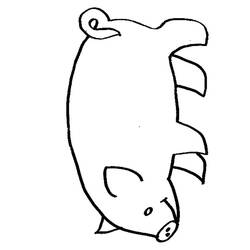 ぬりえページ: 豚肉 (動物) #17646 - 無料の印刷可能なぬりえページ