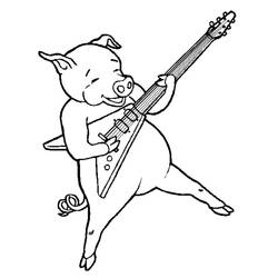 ぬりえページ: 豚肉 (動物) #17649 - 無料の印刷可能なぬりえページ