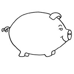ぬりえページ: 豚肉 (動物) #17654 - 無料の印刷可能なぬりえページ