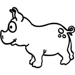 ぬりえページ: 豚肉 (動物) #17694 - 無料の印刷可能なぬりえページ