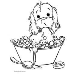 ぬりえページ: 子犬 (動物) #2909 - 無料の印刷可能なぬりえページ