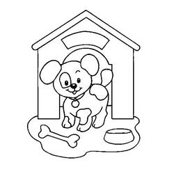 ぬりえページ: 子犬 (動物) #2912 - 無料の印刷可能なぬりえページ