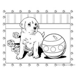 ぬりえページ: 子犬 (動物) #2930 - 無料の印刷可能なぬりえページ