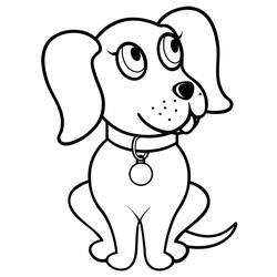 ぬりえページ: 子犬 (動物) #2947 - 無料の印刷可能なぬりえページ