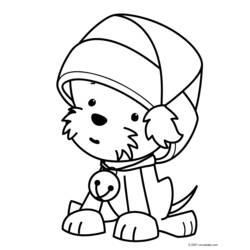 ぬりえページ: 子犬 (動物) #2966 - 無料の印刷可能なぬりえページ