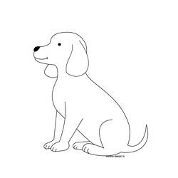 ぬりえページ: 子犬 (動物) #3035 - 無料の印刷可能なぬりえページ