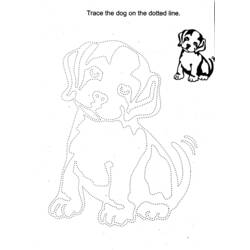 ぬりえページ: 子犬 (動物) #3058 - 無料の印刷可能なぬりえページ