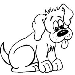 ぬりえページ: 子犬 (動物) #3073 - 無料の印刷可能なぬりえページ