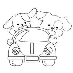 ぬりえページ: 子犬 (動物) #3074 - 無料の印刷可能なぬりえページ