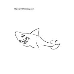 ぬりえページ: 鮫 (動物) #14804 - 無料の印刷可能なぬりえページ
