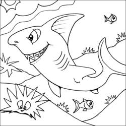 ぬりえページ: 鮫 (動物) #14811 - 無料の印刷可能なぬりえページ