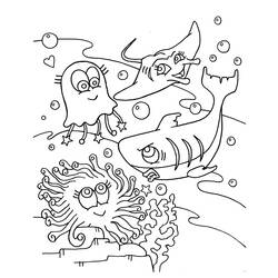 ぬりえページ: 鮫 (動物) #14825 - 無料の印刷可能なぬりえページ