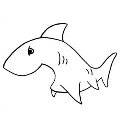 ぬりえページ: 鮫 (動物) #14841 - 無料の印刷可能なぬりえページ