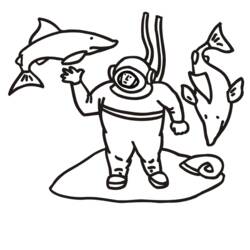 ぬりえページ: 鮫 (動物) #14847 - 無料の印刷可能なぬりえページ