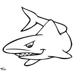 ぬりえページ: 鮫 (動物) #14864 - 無料の印刷可能なぬりえページ