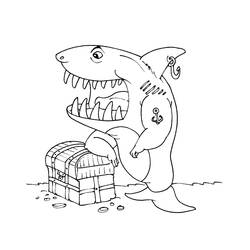 ぬりえページ: 鮫 (動物) #14901 - 無料の印刷可能なぬりえページ