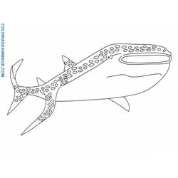ぬりえページ: 鮫 (動物) #14905 - 無料の印刷可能なぬりえページ