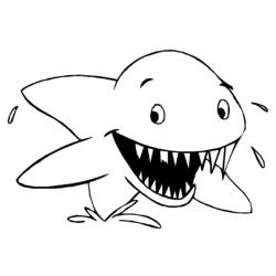 ぬりえページ: 鮫 (動物) #14946 - 無料の印刷可能なぬりえページ